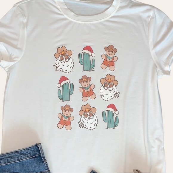 👢🎄Cowboy Christmas Tee - Picture 2 of 2